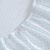 Martha Stewart – Twin Size Sheet Set, Crisp & Tailored Bedding with a Smooth Cotton Percale Feel, Deep Pocket, Bed Sheets with Matching Pillowcase & Fitted Sheet (Dotted Stripe Yellow)(Polka Dot Blue)