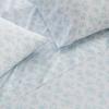 Martha Stewart – Twin Size Sheet Set, Crisp & Tailored Bedding with a Smooth Cotton Percale Feel, Deep Pocket, Bed Sheets with Matching Pillowcase & Fitted Sheet (Dotted Stripe Yellow)(Floral Blue)