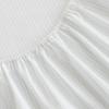 Martha Stewart – Twin Size Sheet Set, Crisp & Tailored Bedding with a Smooth Cotton Percale Feel, Deep Pocket, Bed Sheets with Matching Pillowcase & Fitted Sheet (Dotted Stripe Yellow)(Dottie Stripe Green)