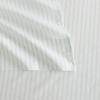 Martha Stewart – Twin Size Sheet Set, Crisp & Tailored Bedding with a Smooth Cotton Percale Feel, Deep Pocket, Bed Sheets with Matching Pillowcase & Fitted Sheet (Dotted Stripe Yellow)(Ticking Stripe Green)