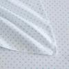 Martha Stewart – Twin Size Sheet Set, Crisp & Tailored Bedding with a Smooth Cotton Percale Feel, Deep Pocket, Bed Sheets with Matching Pillowcase & Fitted Sheet (Dotted Stripe Yellow)(Polka Dot Blue)