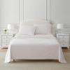 Martha Stewart – Twin Size Sheet Set, Crisp & Tailored Bedding with a Smooth Cotton Percale Feel, Deep Pocket, Bed Sheets with Matching Pillowcase & Fitted Sheet (Dotted Stripe Yellow)(Polka Dot Pink)