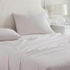 Martha Stewart – Twin Size Sheet Set, Crisp & Tailored Bedding with a Smooth Cotton Percale Feel, Deep Pocket, Bed Sheets with Matching Pillowcase & Fitted Sheet (Dotted Stripe Yellow)(Polka Dot Pink)