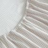 Martha Stewart – Twin Size Sheet Set, Crisp & Tailored Bedding with a Smooth Cotton Percale Feel, Deep Pocket, Bed Sheets with Matching Pillowcase & Fitted Sheet (Dotted Stripe Yellow)(Gingham Beige)