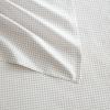 Martha Stewart – Twin Size Sheet Set, Crisp & Tailored Bedding with a Smooth Cotton Percale Feel, Deep Pocket, Bed Sheets with Matching Pillowcase & Fitted Sheet (Dotted Stripe Yellow)(Gingham Beige)