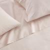 Martha Stewart – Twin Size Sheet Set, Crisp & Tailored Bedding with a Smooth Cotton Percale Feel, Deep Pocket, Bed Sheets with Matching Pillowcase & Fitted Sheet (Dotted Stripe Yellow)(Small Gingham Pink)