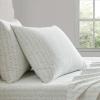Martha Stewart – Twin Size Sheet Set, Crisp & Tailored Bedding with a Smooth Cotton Percale Feel, Deep Pocket, Bed Sheets with Matching Pillowcase & Fitted Sheet (Dotted Stripe Yellow)(Ditsy Vine Green)