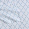 Martha Stewart – Twin Size Sheet Set, Crisp & Tailored Bedding with a Smooth Cotton Percale Feel, Deep Pocket, Bed Sheets with Matching Pillowcase & Fitted Sheet (Dotted Stripe Yellow)(Leaf Trellis Blue)
