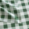 Martha Stewart – Twin Size Sheet Set, Crisp & Tailored Bedding with a Smooth Cotton Percale Feel, Deep Pocket, Bed Sheets with Matching Pillowcase & Fitted Sheet (Dotted Stripe Yellow)(Madison Gingham Green)
