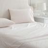 Martha Stewart – Twin Size Sheet Set, Crisp & Tailored Bedding with a Smooth Cotton Percale Feel, Deep Pocket, Bed Sheets with Matching Pillowcase & Fitted Sheet (Dotted Stripe Yellow)(Ticking Stripe Pink)