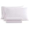Martha Stewart – Twin Size Sheet Set, Crisp & Tailored Bedding with a Smooth Cotton Percale Feel, Deep Pocket, Bed Sheets with Matching Pillowcase & Fitted Sheet (Dotted Stripe Yellow)(Floral Stripe Pink)