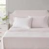 Martha Stewart – Twin Size Sheet Set, Crisp & Tailored Bedding with a Smooth Cotton Percale Feel, Deep Pocket, Bed Sheets with Matching Pillowcase & Fitted Sheet (Dotted Stripe Yellow)(Ditsy Vine Pink)