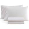 Martha Stewart – Twin Size Sheet Set, Crisp & Tailored Bedding with a Smooth Cotton Percale Feel, Deep Pocket, Bed Sheets with Matching Pillowcase & Fitted Sheet (Dotted Stripe Yellow)(Polka Dot Pink)