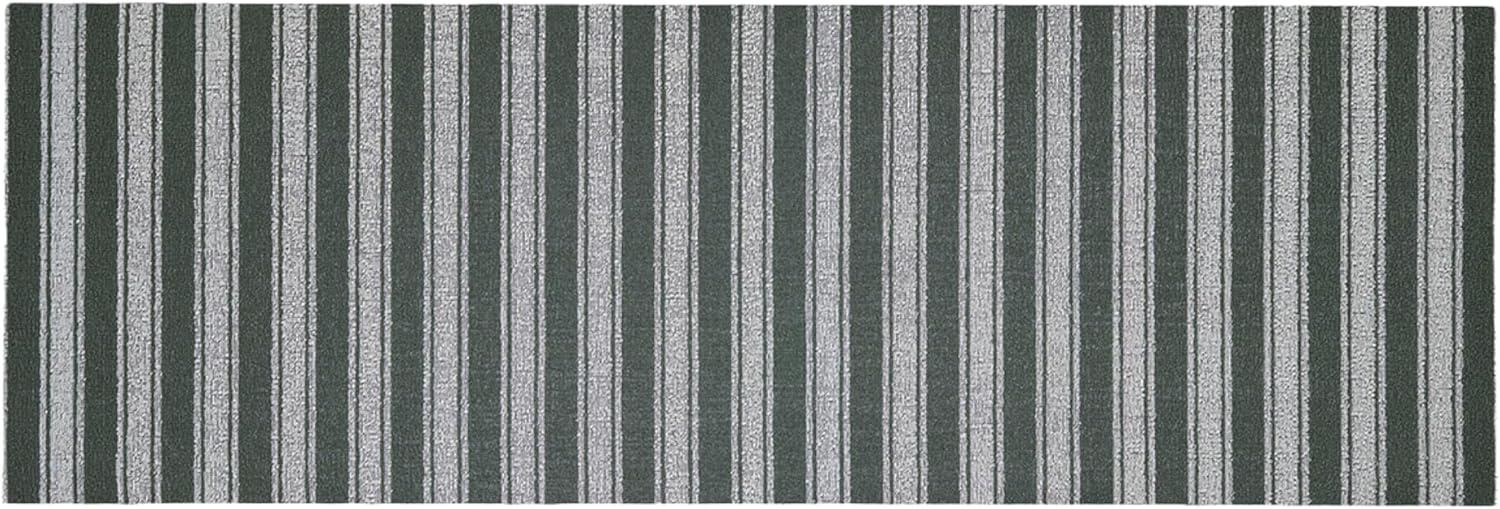 image:imageChilewich Martha by Martha Stewart Boardwalk Stripe Shag Mat Premium IndoorOutdoor Runner Rug for Entryway Kitchen Dining Room Bathroom Patio Waterproof Backing Walnut 2x 6Fern