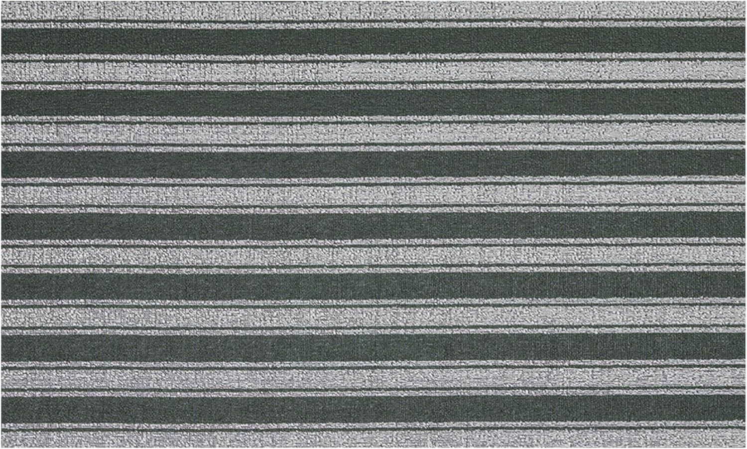 image:imageChilewich Martha by Martha Stewart Boardwalk Stripe Shag Mat Premium IndoorOutdoor Runner Rug for Entryway Kitchen Dining Room Bathroom Patio Waterproof Backing Walnut 2x 6Fern