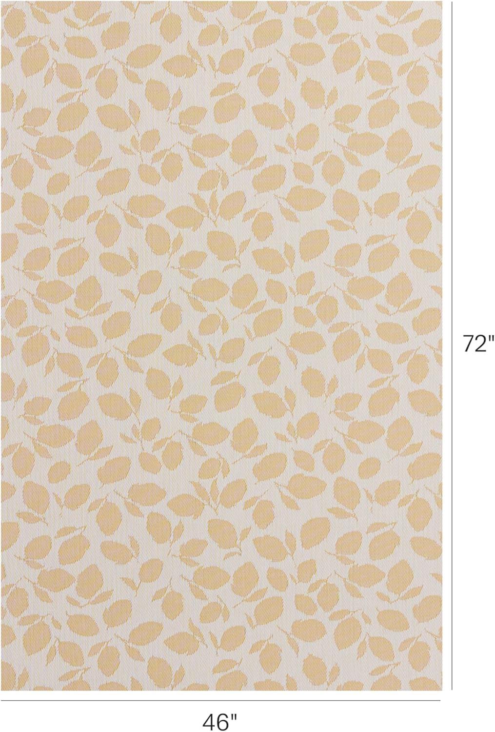 image:imageChilewich Martha by Martha Stewart Lemon Leaves Rug Premium IndoorOutdoor Rectangle Rug for Entryway Kitchen Dining Room Patio NonSlip Backing Marigold 111 x 3Goldenrod