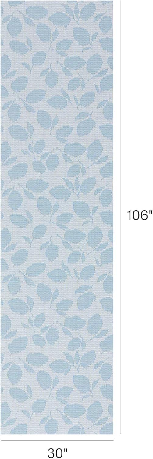 image:imageChilewich Martha by Martha Stewart Lemon Leaves Rug Premium IndoorOutdoor Rectangle Rug for Entryway Kitchen Dining Room Patio NonSlip Backing Marigold 111 x 3Robins Egg