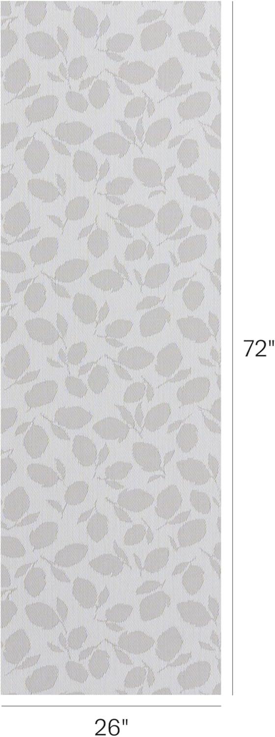 image:imageChilewich Martha by Martha Stewart Lemon Leaves Rug Premium IndoorOutdoor Rectangle Rug for Entryway Kitchen Dining Room Patio NonSlip Backing Marigold 111 x 3Steel Wool