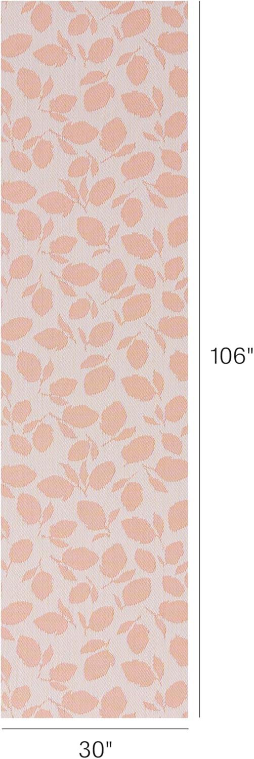image:imageChilewich Martha by Martha Stewart Lemon Leaves Rug Premium IndoorOutdoor Rectangle Rug for Entryway Kitchen Dining Room Patio NonSlip Backing Marigold 111 x 3Marigold