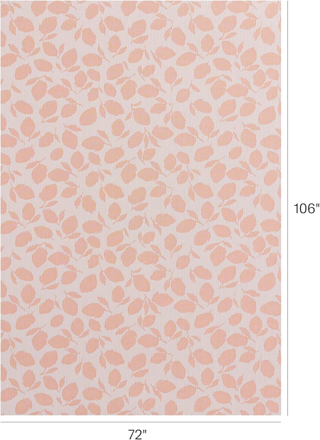 image:imageChilewich Martha by Martha Stewart Lemon Leaves Rug Premium IndoorOutdoor Rectangle Rug for Entryway Kitchen Dining Room Patio NonSlip Backing Marigold 111 x 3Marigold