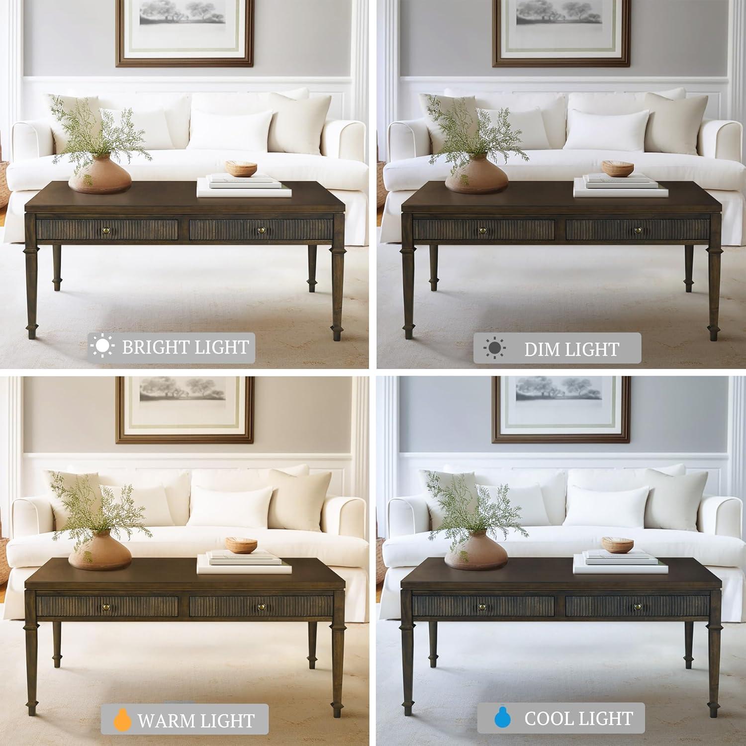 image:imageMartha Stewart Kena Hall Console Entryway with Storage Fluted Drawers Solid Wood Legs Cottage Inspired Sofa Table Antique Brass Knobs Coastal Living Room Furniture 475 Wide Brown44