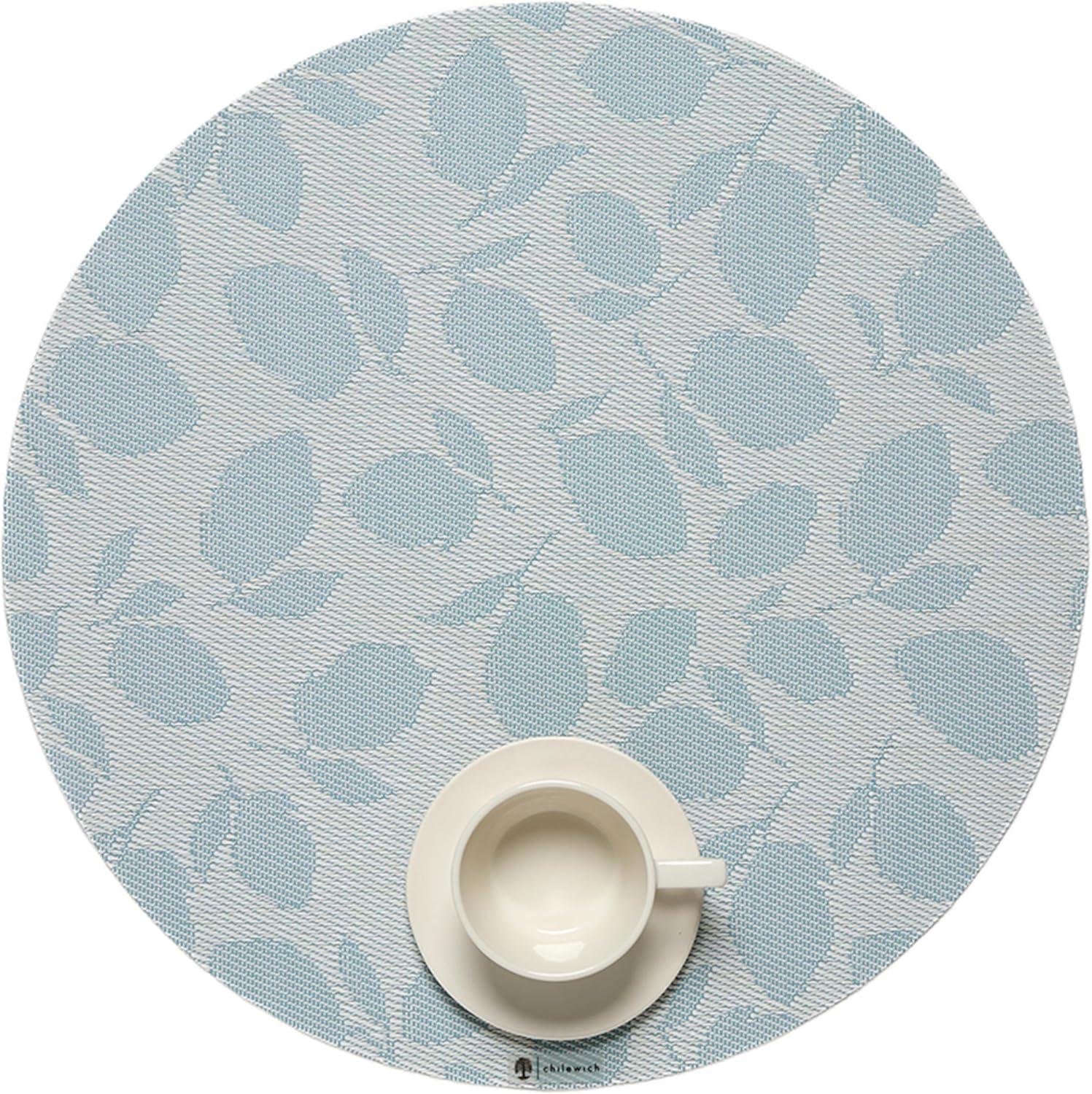 image:imageMartha by Martha Stewart Chilewich Lemon Leaves Round Woven Placemats 15 Dining Table Mats Reusable StainResistant IndoorOutdoor Tabletop Protection SproutRobins Egg