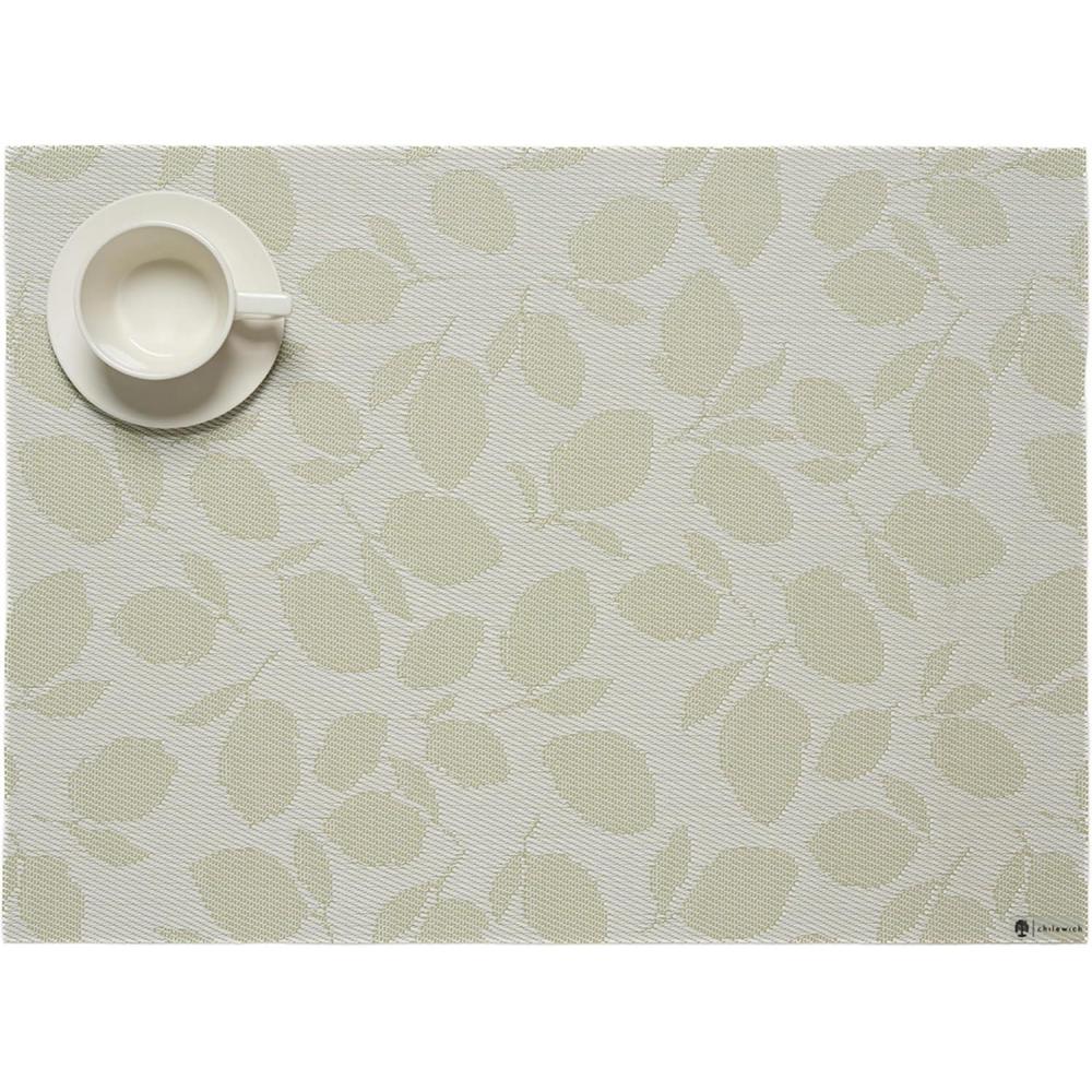 image:imageMartha by Martha Stewart Chilewich Lemon Leaves Round Woven Placemats 15 Dining Table Mats Reusable StainResistant IndoorOutdoor Tabletop Protection SproutSprout