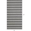 Chilewich Martha by Martha Stewart Boardwalk Stripe Shag Mat – Premium Indoor/Outdoor Runner Rug for Entryway, Kitchen, Dining Room, Bathroom, Patio – Waterproof Backing – Walnut – 2’x 6′(Walnut)