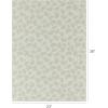Chilewich Martha by Martha Stewart Lemon Leaves Rug – Premium Indoor/Outdoor Rectangle Rug for Entryway, Kitchen, Dining Room, Patio – Non-Slip Backing – Marigold – 1’11” x 3’(Sprout)