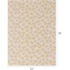 Chilewich Martha by Martha Stewart Lemon Leaves Rug – Premium Indoor/Outdoor Rectangle Rug for Entryway, Kitchen, Dining Room, Patio – Non-Slip Backing – Marigold – 1’11” x 3’(Goldenrod)