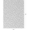 Chilewich Martha by Martha Stewart Lemon Leaves Rug – Premium Indoor/Outdoor Rectangle Rug for Entryway, Kitchen, Dining Room, Patio – Non-Slip Backing – Marigold – 1’11” x 3’(Steel Wool)