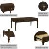 Martha Stewart Kena Hall Console Entryway with Storage Fluted Drawers, Solid Wood Legs Cottage Inspired Sofa Table, Antique Brass Knobs, Coastal Living Room Furniture, 47.5″ Wide, Brown(44″)