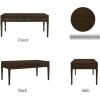 Martha Stewart Kena Hall Console Entryway with Storage Fluted Drawers, Solid Wood Legs Cottage Inspired Sofa Table, Antique Brass Knobs, Coastal Living Room Furniture, 47.5″ Wide, Brown(44″)
