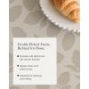 Martha by Martha Stewart | Chilewich Lemon Leaves Round Woven Placemats – 15” Dining Table Mats – Reusable, Stain-Resistant, Indoor/Outdoor Tabletop Protection – Sprout(Steel Wool)