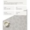Martha by Martha Stewart | Chilewich Lemon Leaves Round Woven Placemats – 15” Dining Table Mats – Reusable, Stain-Resistant, Indoor/Outdoor Tabletop Protection – Sprout(Steel Wool)