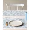 Martha by Martha Stewart | Chilewich Lemon Leaves Round Woven Placemats – 15” Dining Table Mats – Reusable, Stain-Resistant, Indoor/Outdoor Tabletop Protection – Sprout(Robins Egg)
