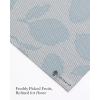 Martha by Martha Stewart | Chilewich Lemon Leaves Woven Table Runner – Reusable, Stain-Resistant, Indoor/Outdoor Dining Table Decorations – 14″ x 72″ – Robins Egg(Robins Egg)