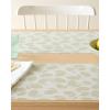 Martha by Martha Stewart | Chilewich Lemon Leaves Woven Table Runner – Reusable, Stain-Resistant, Indoor/Outdoor Dining Table Decorations – 14″ x 72″ – Robins Egg(Sprout)