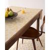 Martha by Martha Stewart | Chilewich Lemon Leaves Woven Table Runner – Reusable, Stain-Resistant, Indoor/Outdoor Dining Table Decorations – 14″ x 72″ – Robins Egg(Goldenrod)