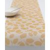 Martha by Martha Stewart | Chilewich Lemon Leaves Woven Table Runner – Reusable, Stain-Resistant, Indoor/Outdoor Dining Table Decorations – 14″ x 72″ – Robins Egg(Goldenrod)