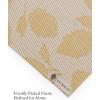 Martha by Martha Stewart | Chilewich Lemon Leaves Woven Table Runner – Reusable, Stain-Resistant, Indoor/Outdoor Dining Table Decorations – 14″ x 72″ – Robins Egg(Goldenrod)