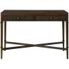Martha Stewart Kena Hall Console Entryway with Storage Fluted Drawers, Solid Wood Legs Cottage Inspired Sofa Table, Antique Brass Knobs, Coastal Living Room Furniture, 47.5″ Wide, Brown(47.5″)