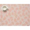 Martha by Martha Stewart | Chilewich Lemon Leaves Round Woven Placemats – 15” Dining Table Mats – Reusable, Stain-Resistant, Indoor/Outdoor Tabletop Protection – Sprout(Marigold)