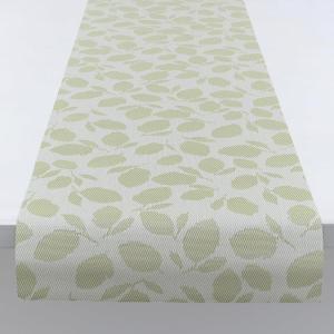 Martha by Martha Stewart | Chilewich Lemon Leaves Woven Table Runner – Reusable, Stain-Resistant, Indoor/Outdoor Dining Table Decorations – 14″ x 72″ – Robins Egg(Sprout)
