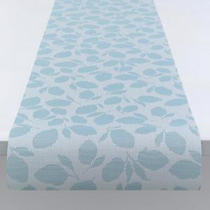 Martha by Martha Stewart | Chilewich Lemon Leaves Woven Table Runner – Reusable, Stain-Resistant, Indoor/Outdoor Dining Table Decorations – 14″ x 72″ – Robins Egg(Robins Egg)