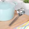 Martha Stewart Sprucedale Stainless Steel 13.5″ Rhombus Ladle Spoon With Long Silicone Handle