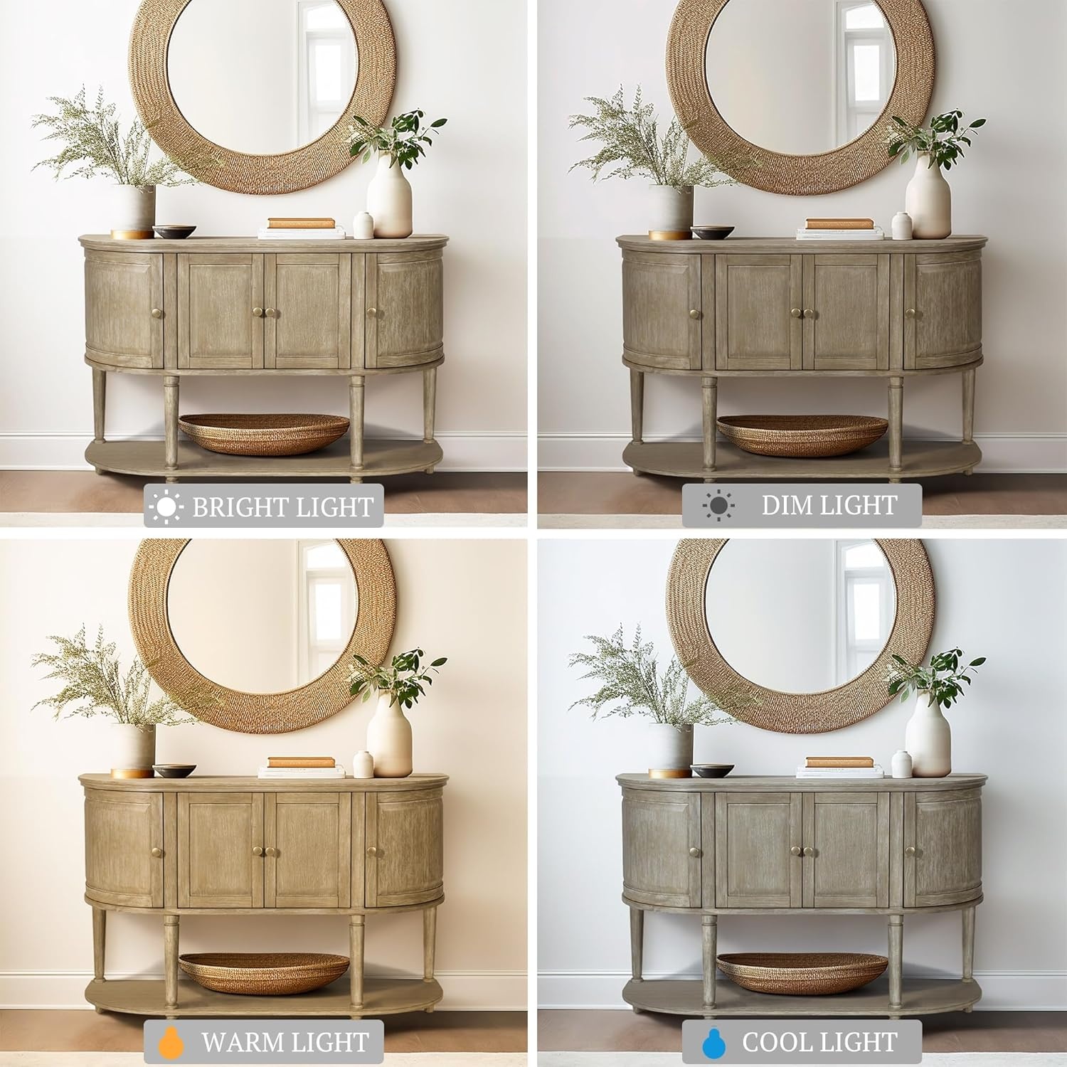 image:imageMartha Stewart Ayanna Accent Cabinet Storage for Living Room Accent Chest with Adjustable Inner Shelf Living Room Storage Chest with Shelf Farmhouse Living Room Cabinet 34 H Reclaimed Wheat