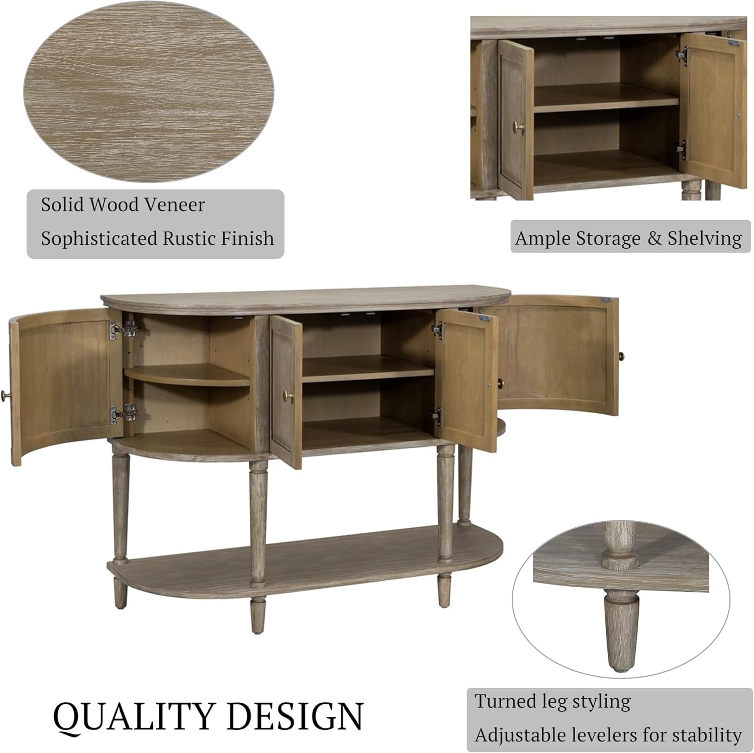 image:imageMartha Stewart Ayanna Accent Cabinet Storage for Living Room Accent Chest with Adjustable Inner Shelf Living Room Storage Chest with Shelf Farmhouse Living Room Cabinet 34 H Reclaimed Wheat