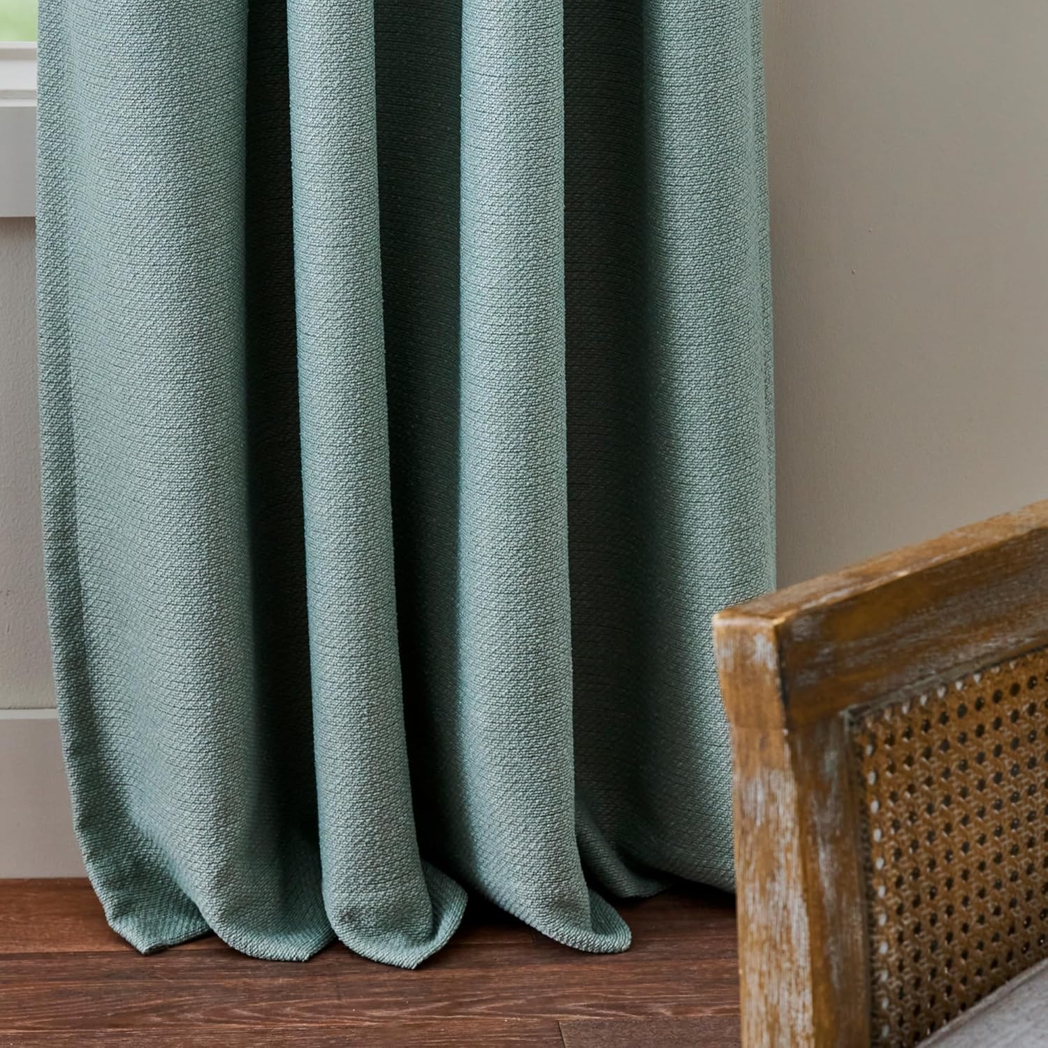 image:imageMartha Stewart Blackout Curtains 50 x 95 Set of 2 Light Blocking Window Curtain Panels for Bedroom Living Room Sage GreenSage Green