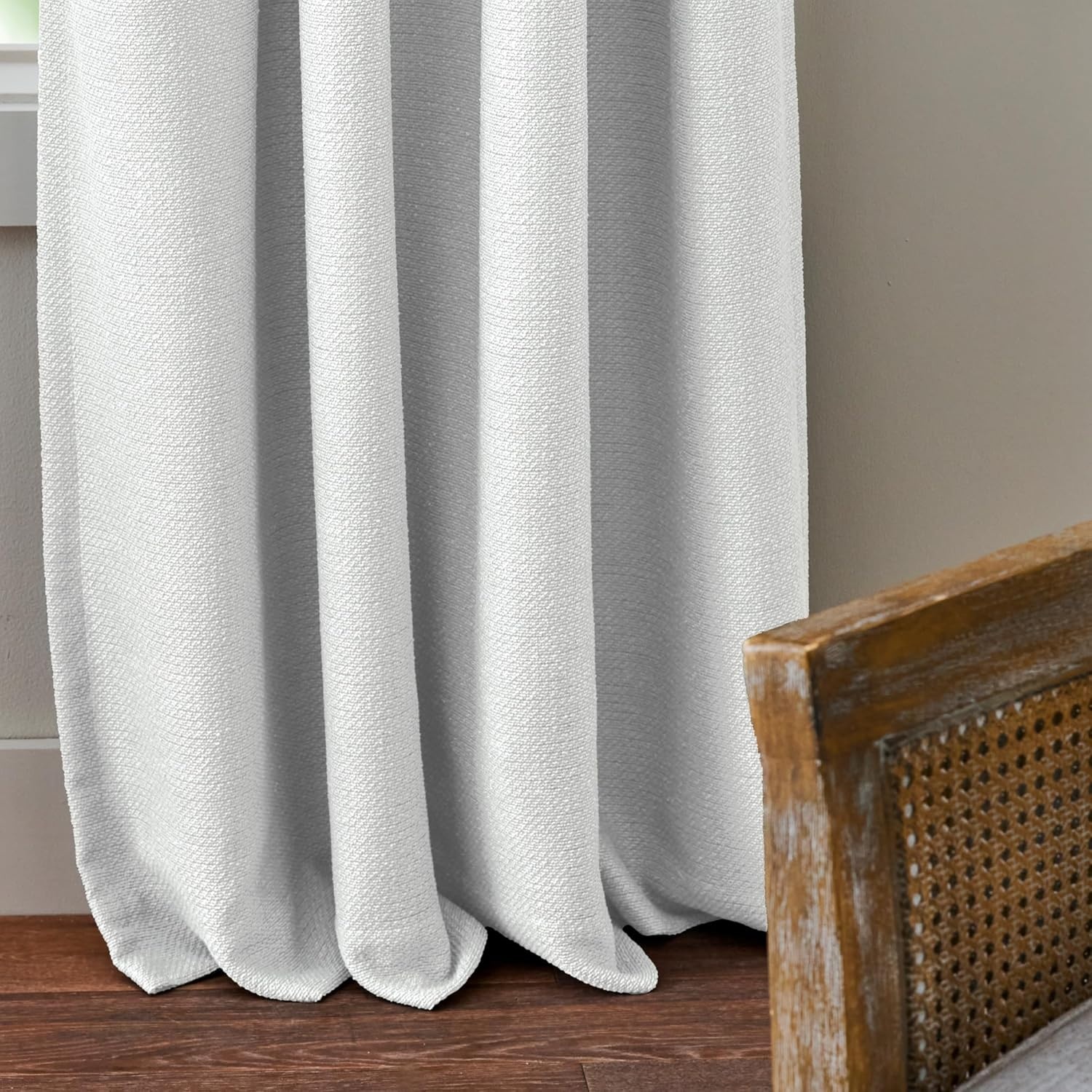 image:imageMartha Stewart Blackout Curtains 50 x 95 Set of 2 Light Blocking Window Curtain Panels for Bedroom Living Room Sage GreenWhite